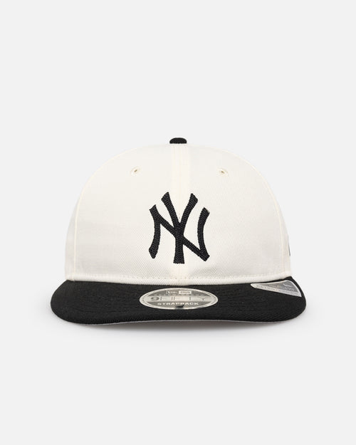 New Era New York Yankees 'Retro Crown Classic' 9FIFTY Retro Crown Strapback Chrome White/Black