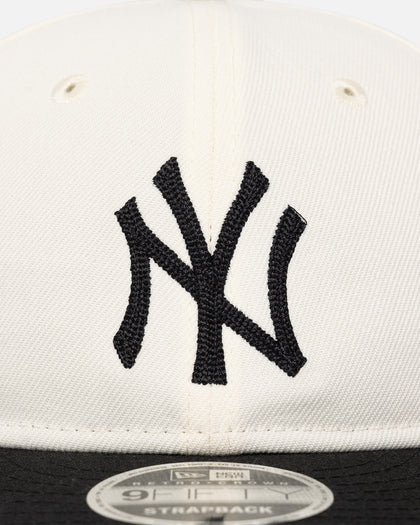 New Era New York Yankees 'Retro Crown Classic' 9FIFTY Retro Crown Strapback Chrome White/Black