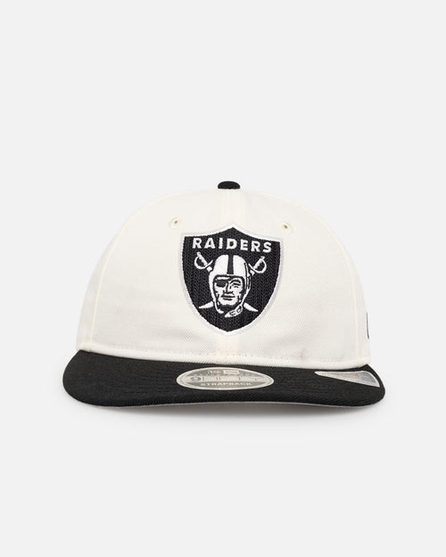 New Era Las Vegas Raiders 'Retro Crown Classic' 9FIFTY Retro Crown Strapback Chrome White/Black