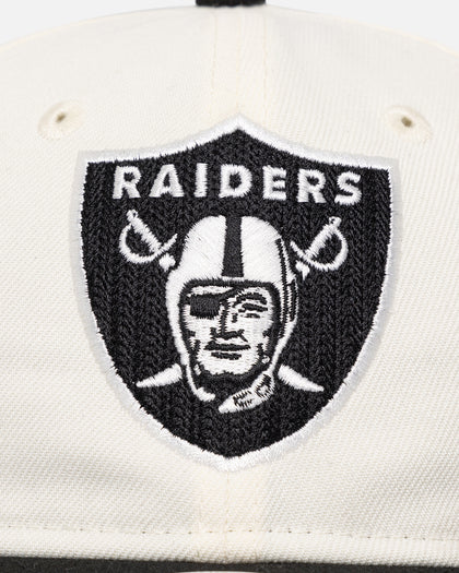 New Era Las Vegas Raiders 'Retro Crown Classic' 9FIFTY Retro Crown Strapback Chrome White/Black