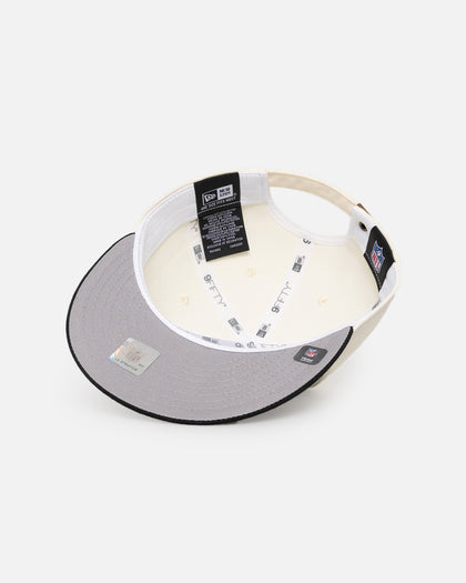 New Era Las Vegas Raiders 'Retro Crown Classic' 9FIFTY Retro Crown Strapback Chrome White/Black