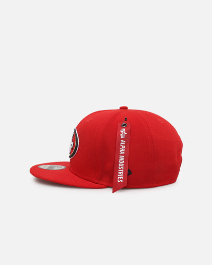 New Era San Francisco 49ers 'Alpha Industries' 9FIFTY Snapback Red