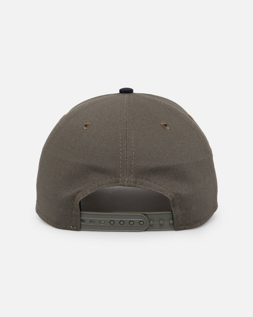 New Era Chicago Bulls 'Contrast Visor' Pre-Curved Golfer Snapback Moss/Navy