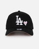 New Era Los Angeles Dodgers 'Pink Satin Hearts' 9FORTY A-Frame Snapback Black/White