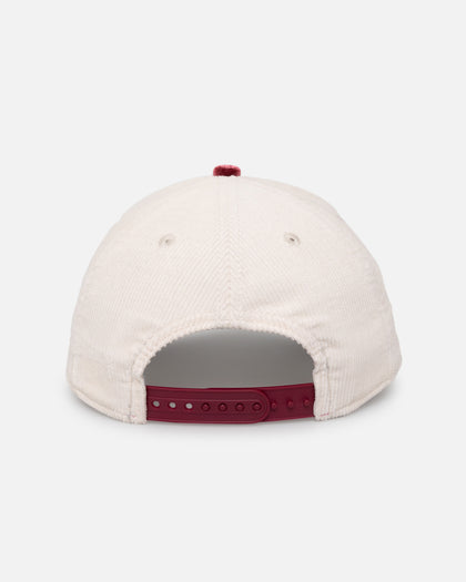 New Era California Angels 'Premium Corduroy Velvet' 9FORTY A-Frame Snapback Chrome White/Cardinal