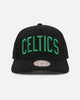 Mitchell & Ness Boston Celtics Team Colour Wordmark MVP Snapback Black