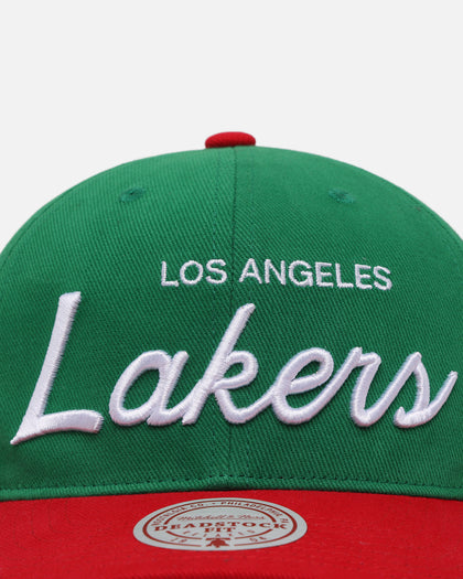Mitchell & Ness Los Angeles Lakers 'Viva Mexico Script' Deadstock Snapback Green/Red