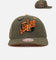 Mitchell & Ness Seattle Supersonics 'Harmony of Hues' Pro Crown Snapback Olive/Orange