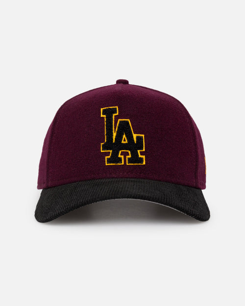 New Era Los Angeles Dodgers 'Large Chenille' 9FORTY A-Frame Snapback Maroon