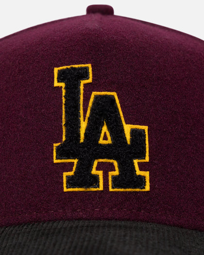 New Era Los Angeles Dodgers 'Large Chenille' 9FORTY A-Frame Snapback Maroon