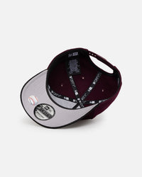 New Era Los Angeles Dodgers 'Large Chenille' 9FORTY A-Frame Snapback Maroon