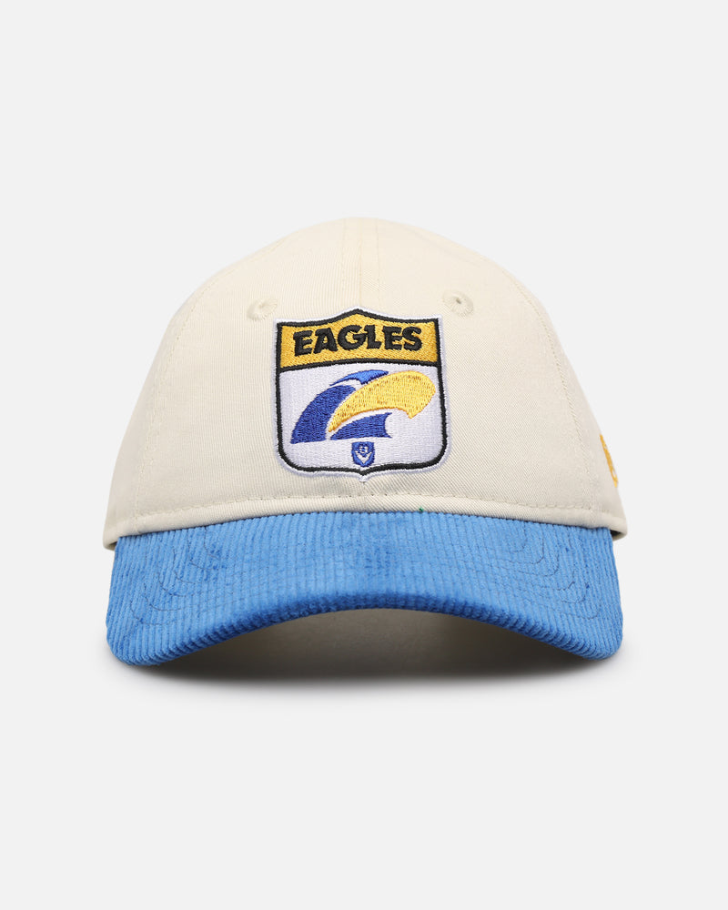 New Era Toddlers West Coast Eagles 9FORTY Stretch Fit Chrome White