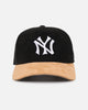 New Era New York Yankees 'Corduroy Suede' Pre-Curved Golfer Snapback  Washed Black