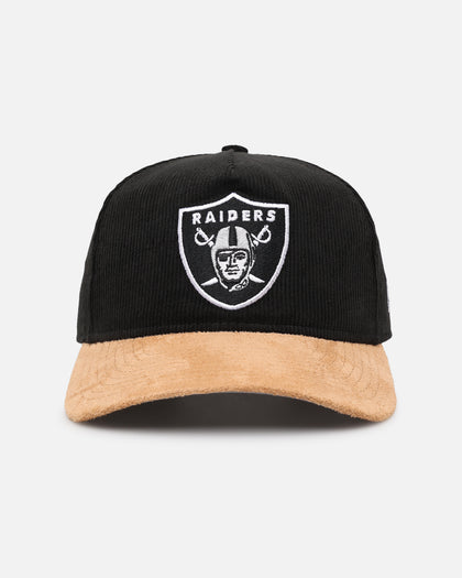 New Era Las Vegas Raiders 'Corduroy Suede' Pre-Curved Golfer Snapback  Washed Black
