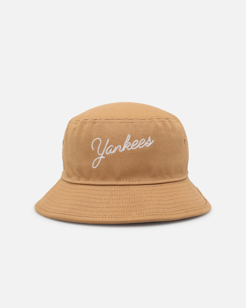 New Era New York Yankees 'Wheat Duck Canvas' Bucket Hat Wheat