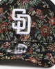 New Era San Diego Padres 'Black Floral Tapestry' 9FORTY A-Frame Trucker Snapback Tapestry
