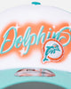 New Era Miami Dolphins 'Airbrush' 9FORTY A-Frame Trucker Snapback White/OTC