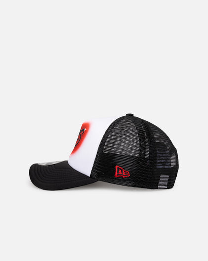 New Era Chicago Bulls 'Airbrush' 9FORTY A-Frame Trucker Snapback White/OTC