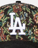 New Era Los Angeles Dodgers 'Black Corduroy Floral Tapestry' 9FORTY A-Frame Snapback Tapestry/Black