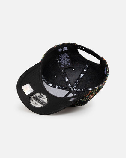 New Era Las Vegas Raiders 'Black Corduroy Floral Tapestry' 9FORTY A-Frame Snapback Tapestry/Black