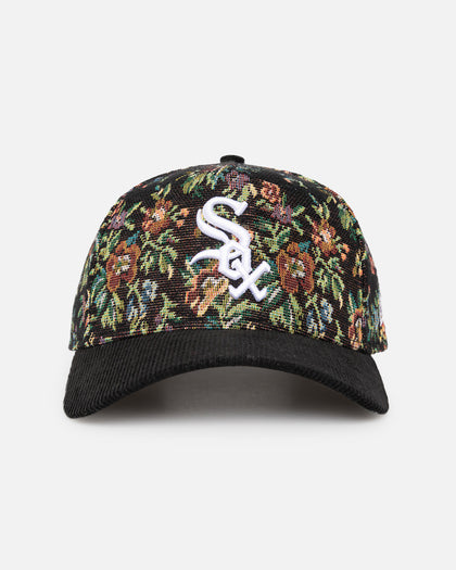 New Era Chicago White Sox 'Black Corduroy Floral Tapestry' 9FORTY A-Frame Snapback Tapestry/Black