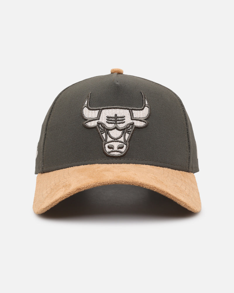 New Era Chicago Bulls 'Moss Canvas Wheat' 9FORTY A-Frame Snapback Moss Canvas/Ivory