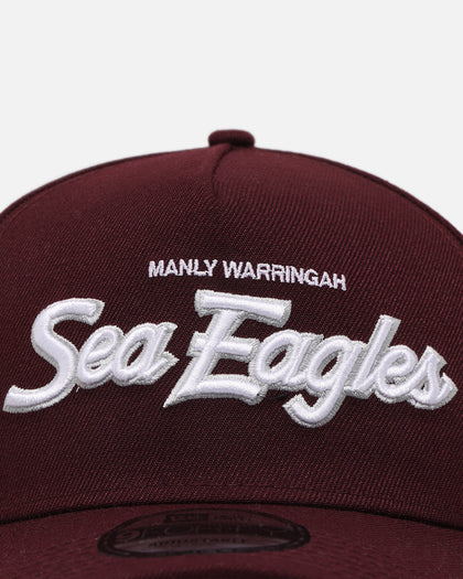 New Era Manly Sea Eagles 'NRL Las Vegas 2024' 9FORTY A-Frame Snapback Maroon