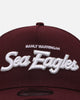 New Era Manly Sea Eagles 'NRL Las Vegas 2024' 9FORTY A-Frame Snapback Maroon