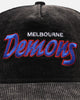 New Era Melbourne Demons 'Washed Corduroy' Pre-Curved Golfer Snapback Black/Kelly Green