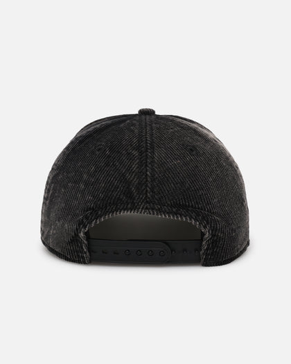 New Era Fremantle Dockers 'Washed Corduroy' Pre-Curved Golfer Snapback Black/Kelly Green