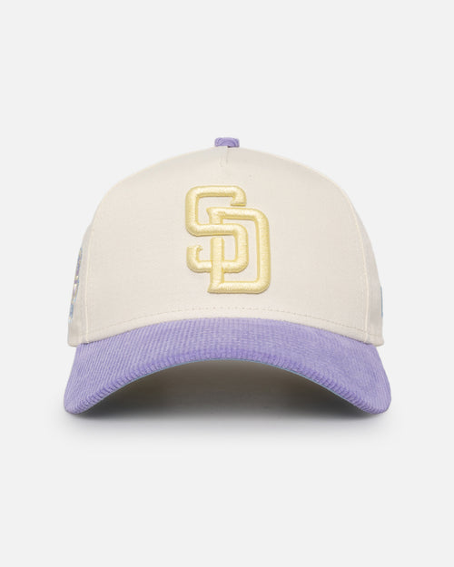 New Era San Diego Padres 'Easter Corduroy' 9FORTY A-Frame Snapback White/Lilac