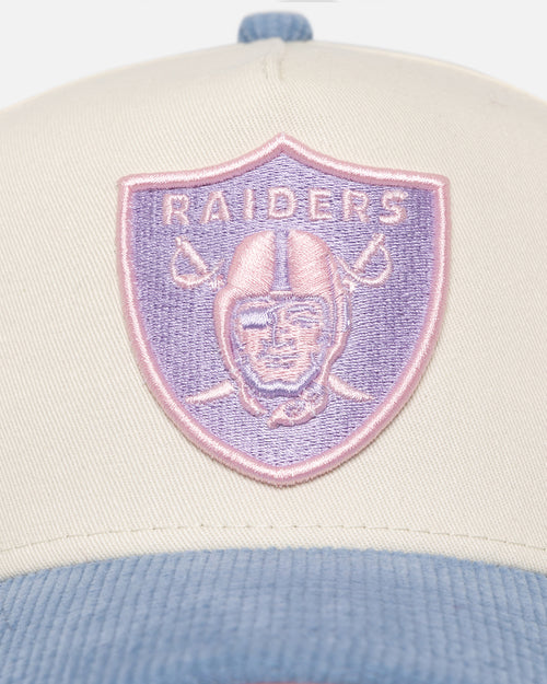 New Era Oakland Raiders 'Easter Corduroy' 9FORTY A-Frame Snapback White/Blue