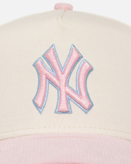 New Era New York Yankees 'Easter Corduroy' 9FORTY A-Frame Snapback White/Pink