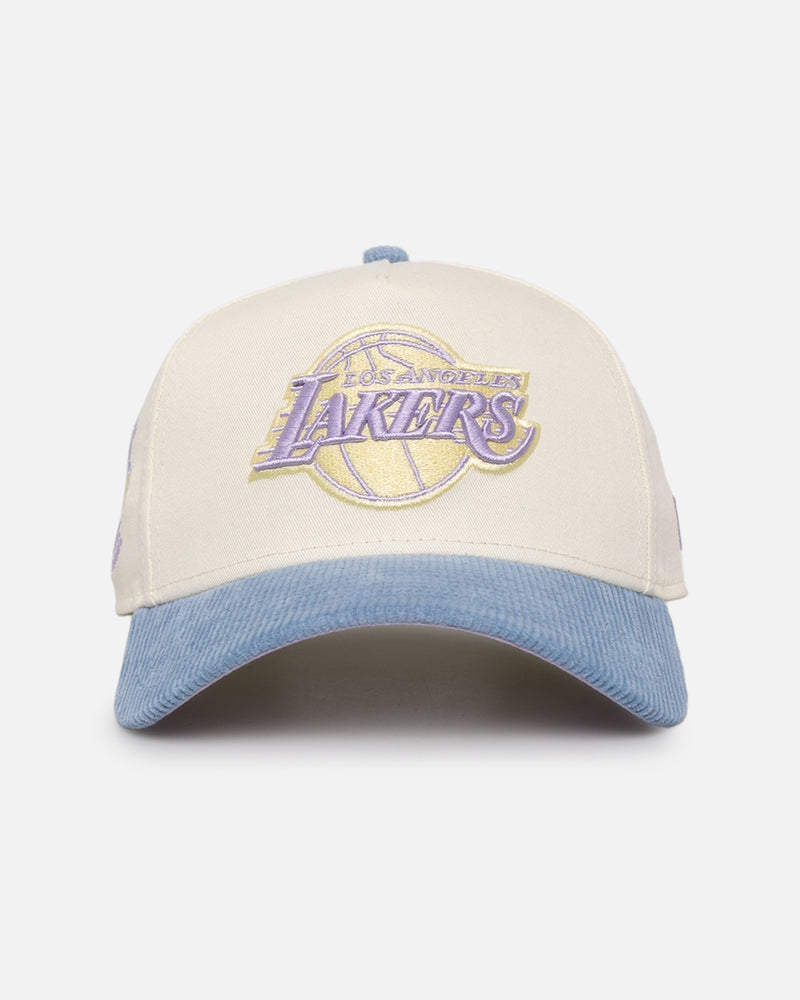 New Era Los Angeles Lakers 'Easter Corduroy' 9FORTY A-Frame Snapback White/Blue