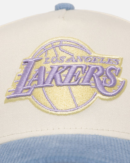 New Era Los Angeles Lakers 'Easter Corduroy' 9FORTY A-Frame Snapback White/Blue