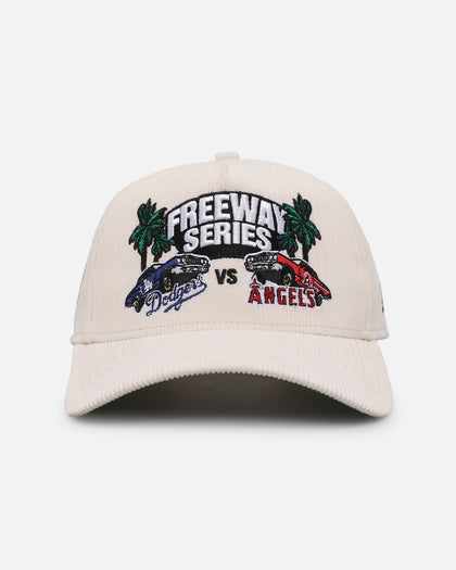 New Era Los Angeles Dodgers X Los Angeles Angels Freeway Series 9FORTY A-Frame Corduroy Snapback White