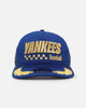 New Era New York Yankees 'Racer Golfer' Pre-Curved Golfer Trucker Snapback Light Royal/Metallic Gold