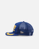 New Era New York Yankees 'Racer Golfer' Pre-Curved Golfer Trucker Snapback Light Royal/Metallic Gold