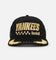 New Era New York Yankees 'Podium Collection' Pre-Curved Golfer Trucker Snapback Black/Metallic Gold