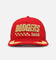 New Era Los Angeles Dodgers 'Podium Collection' Pre-Curved Golfer Trucker Snapback Scarlet/Metallic Gold