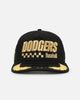 New Era Los Angeles Dodgers 'Podium Collection' Pre-Curved Golfer Trucker Snapback Black/Metallic Gold