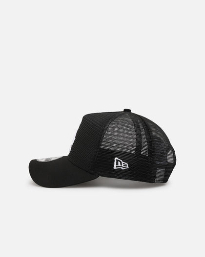 New Era Los Angeles Dodgers 'Black All Over Mesh' 9FORTY A-Frame Trucker Snapback Black Rigid/Black