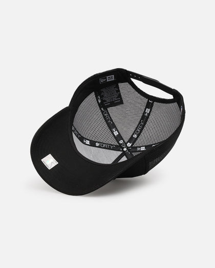 New Era Chicago Bulls 'Black All Over Mesh' 9FORTY A-Frame Trucker Snapback Black Rigid/Black