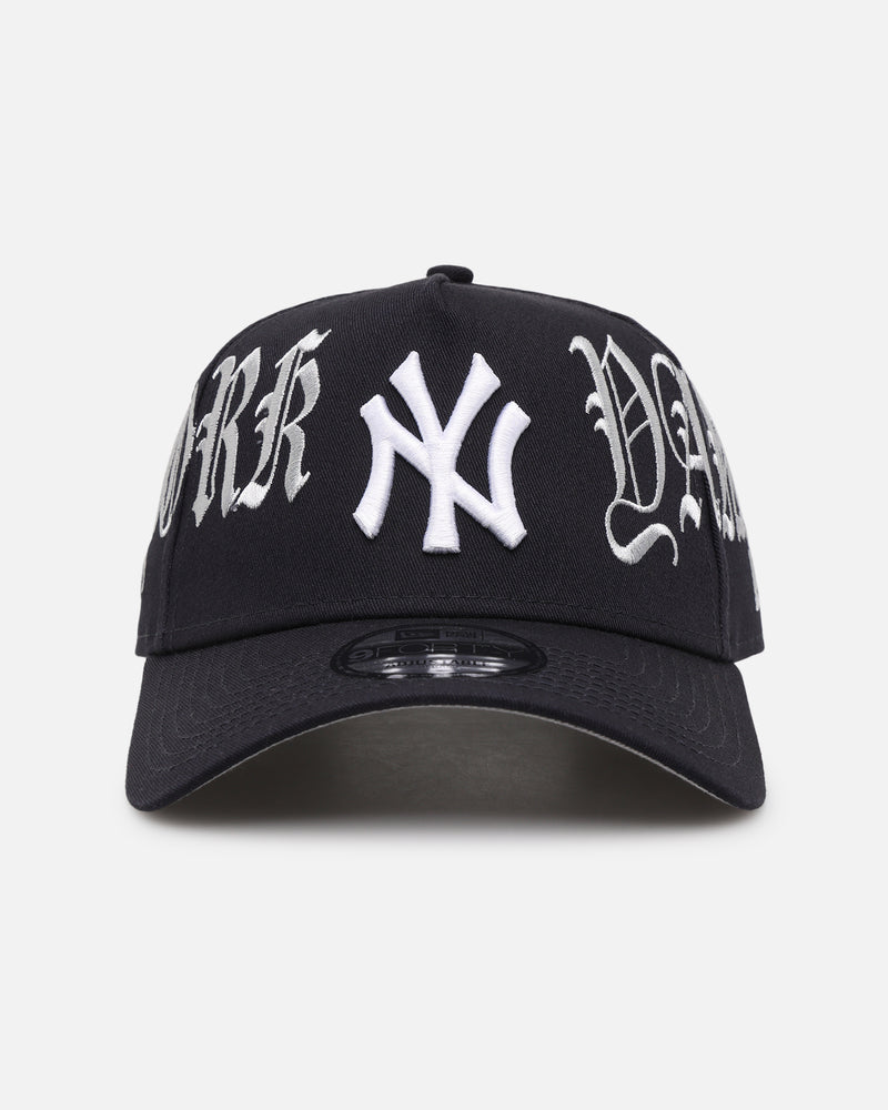 New Era New York Yankees 'Goth Script' 9FORTY A-Frame Snapback Navy/Grey