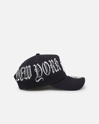 New Era New York Yankees 'Gothic Script' 9FORTY A-Frame Snapback Navy/Grey