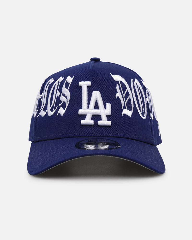 New Era Los Angeles Dodgers 'Goth Script' 9FORTY A-Frame Snapback Dark Royal/Grey