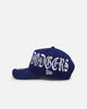 New Era Los Angeles Dodgers 'Gothic Script' 9FORTY A-Frame Snapback Dark Royal/Grey