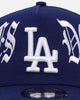 New Era Los Angeles Dodgers 'Gothic Script' 9FORTY A-Frame Snapback Dark Royal/Grey