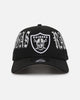 New Era Las Vegas Raiders 'Gothic Script' 9FORTY A-Frame Snapback Black/Grey