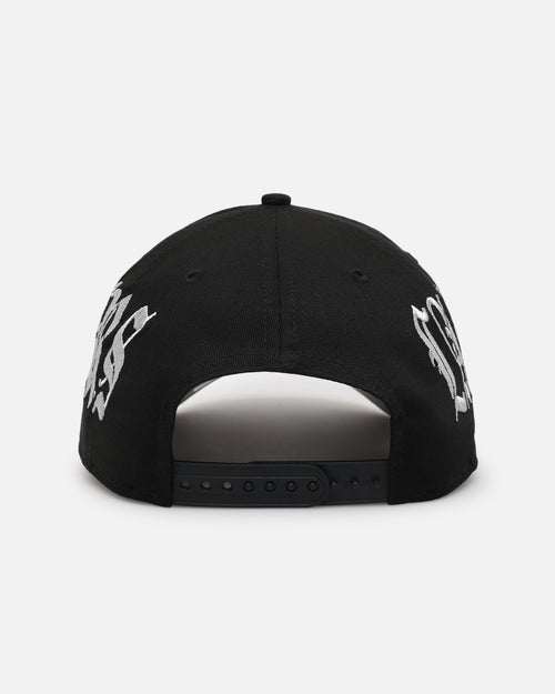New Era Las Vegas Raiders 'Gothic Script' 9FORTY A-Frame Snapback Black/Grey